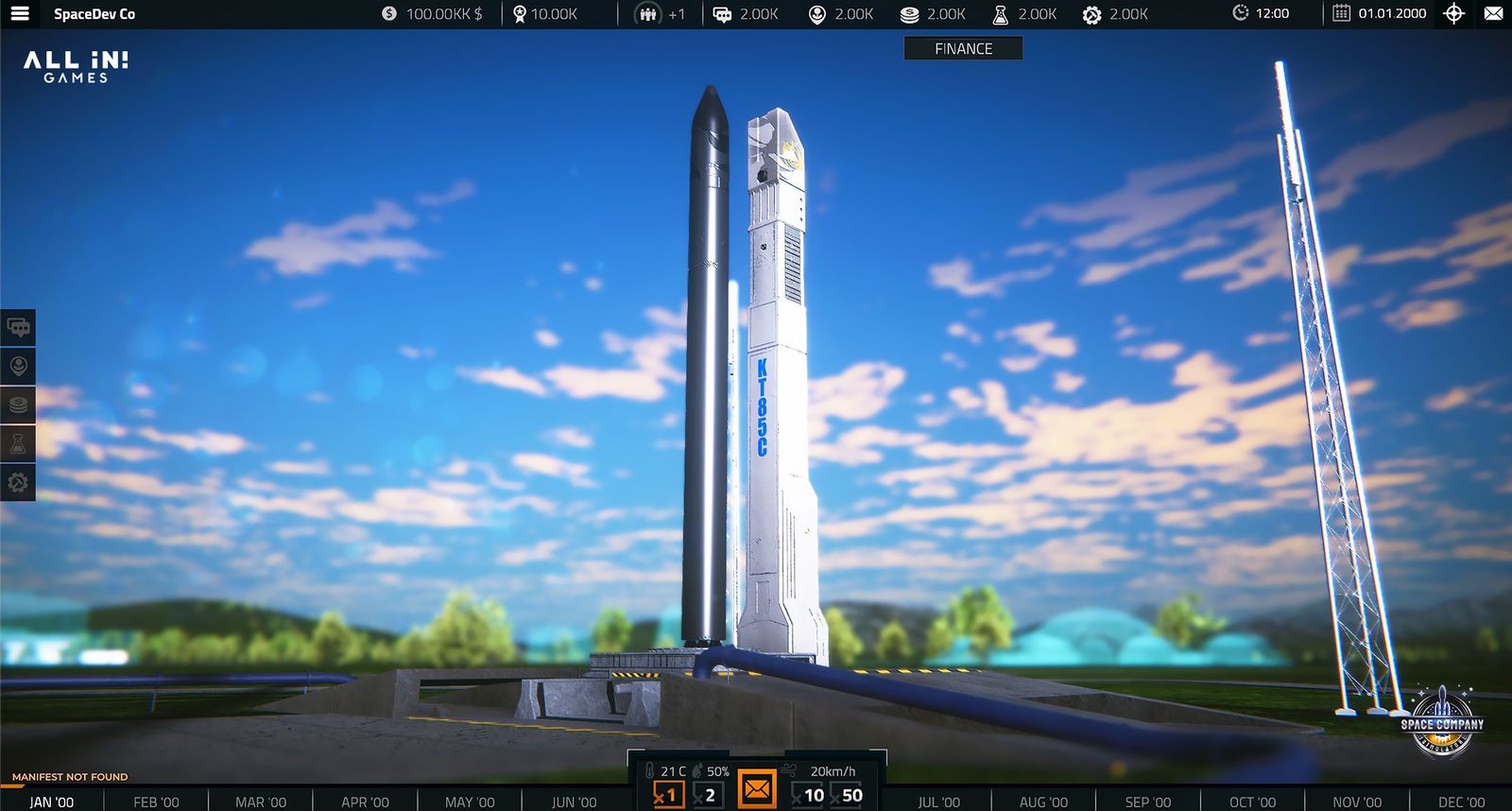 Space Company Simulator - start rakiety