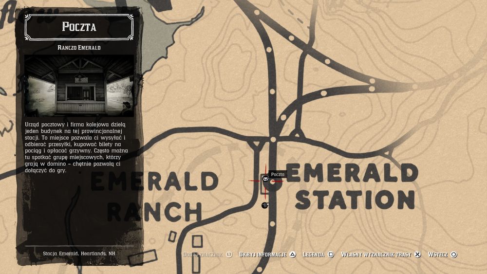 Red Dead Redemption 2 poczta mapa