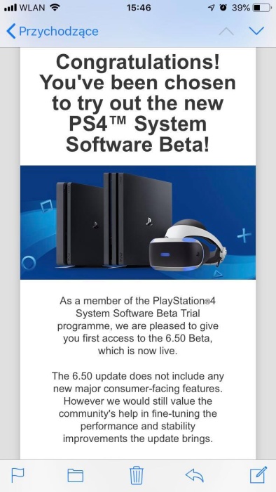 PlayStation 4 Beta 6.50