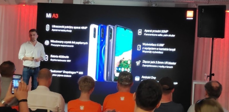 Xiaomi MI A3 prezentacja 2
