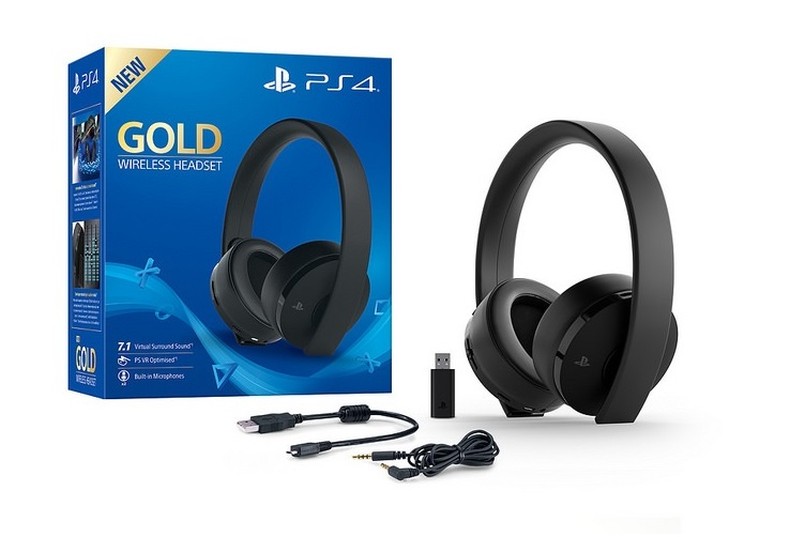 Gold Wireless Headset do PlayStation 4 i PlayStation VR