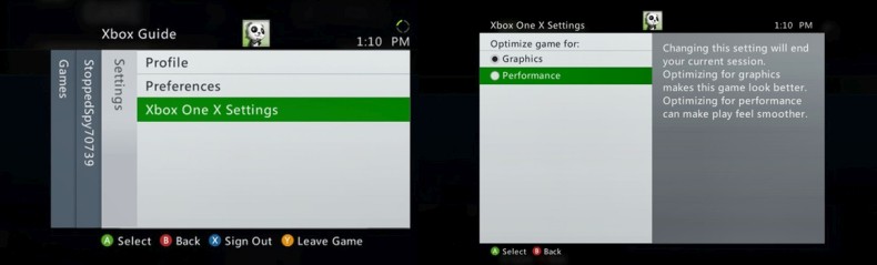 Xbox One X ulepszenie Xbox 360