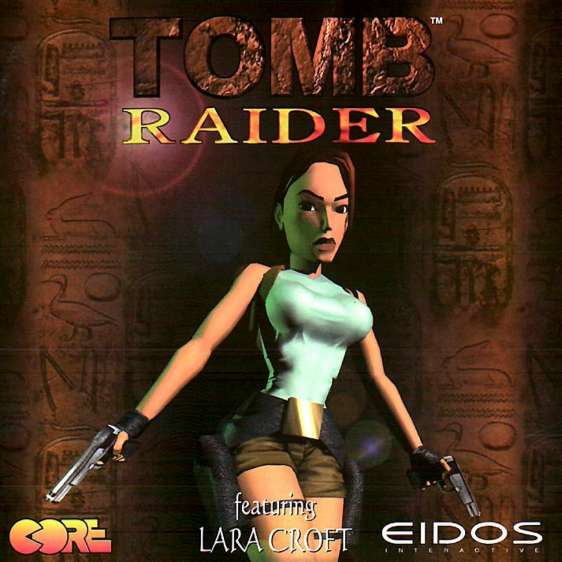 Okładka oryginalnego Tomb Raider'a z 96' roku