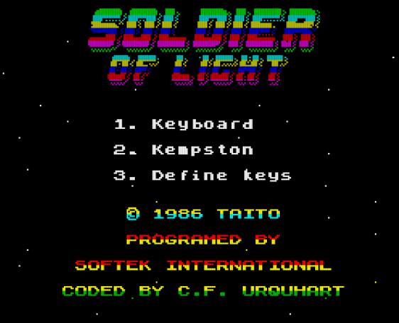 Ekran tytułowy ZX Spectrum