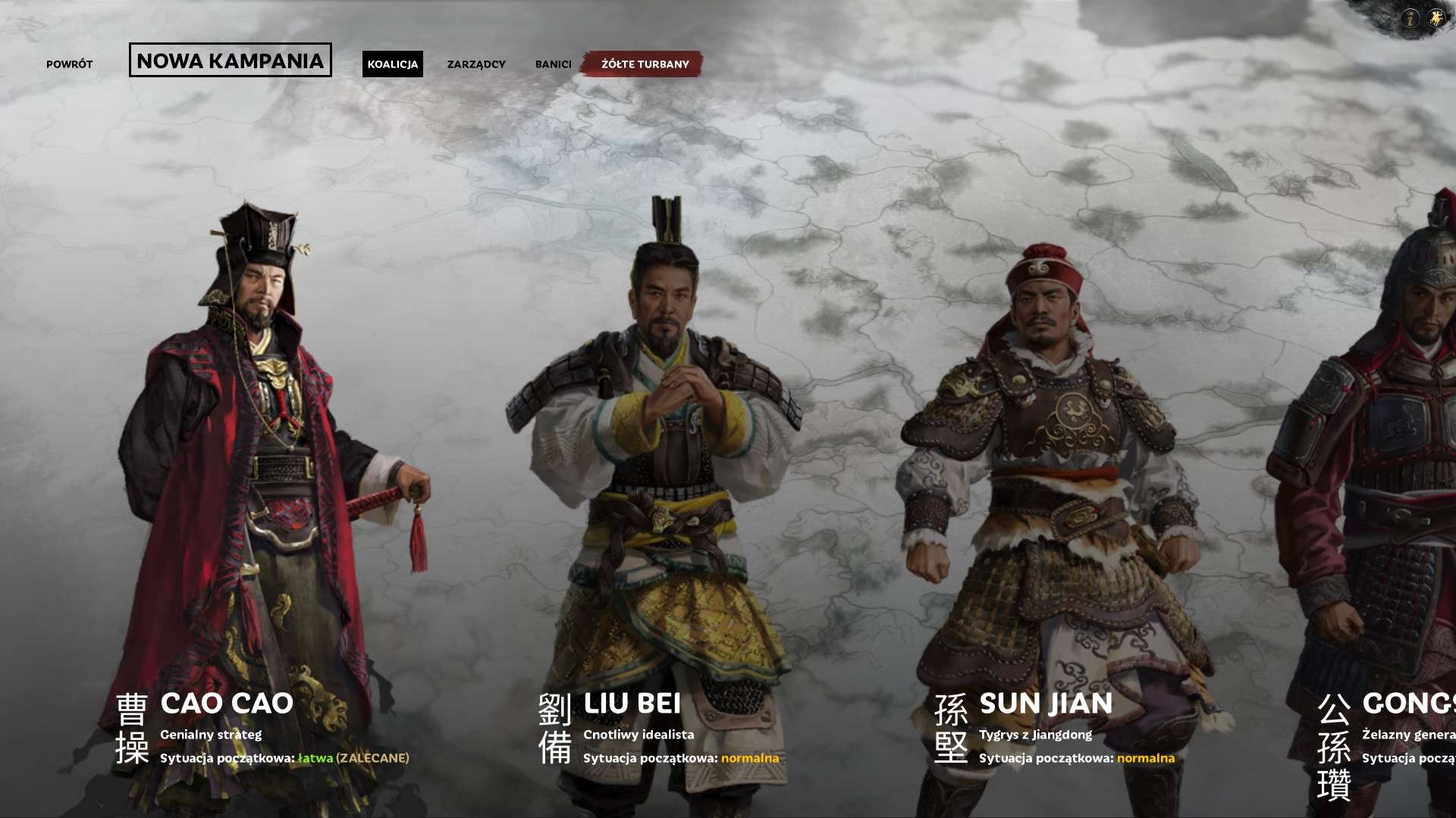 Total War: Trzy królestwa watażkowie Cao Cao